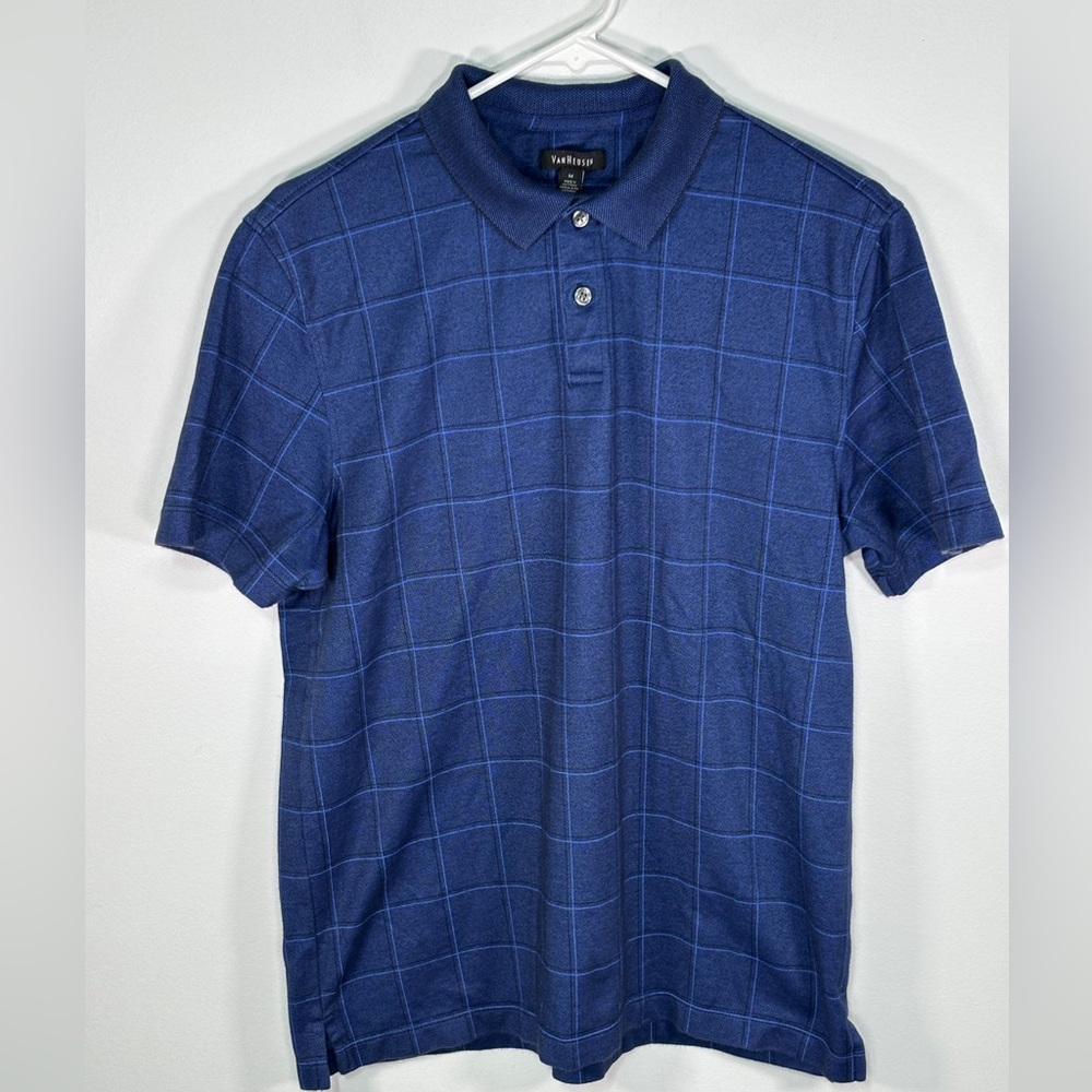 Set Of 2 Polos Color Blue Size Medium Mens Assorted Brands